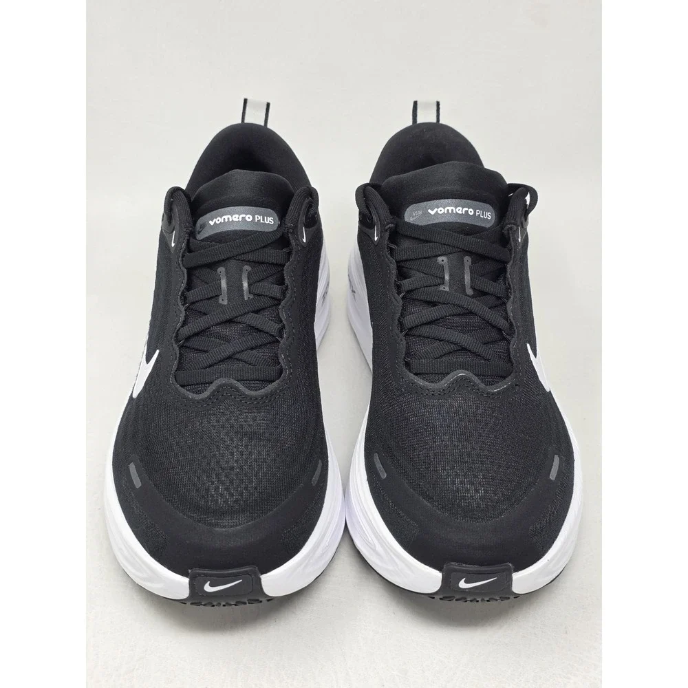 Nike Vomero Plus Mens Road Running Shoe Black  White HV8150-002 Size 8 New